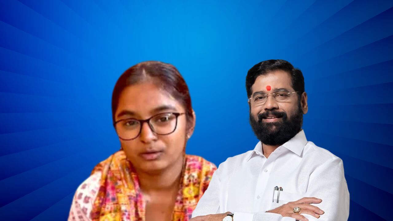 संतोष देशमुखांची कन्या वैभवीला 86 टक्के, उपमुख्यमंत्री एकनाथ शिंदेंनी दिल्या खास शुभेच्छा