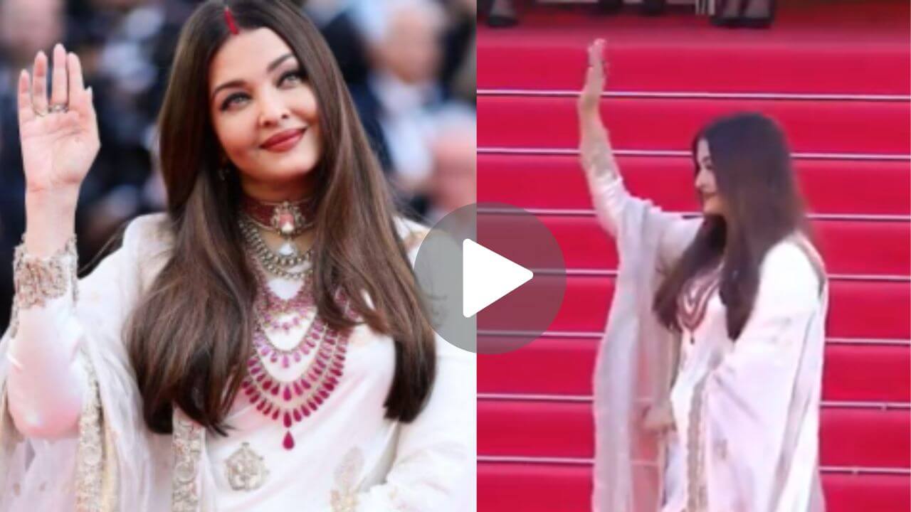कान्स फेस्टिव्हलमध्ये ऐश्वर्या रायच्या सिंदूरचीच चर्चा, व्हिडीओ होतोय व्हायरल
