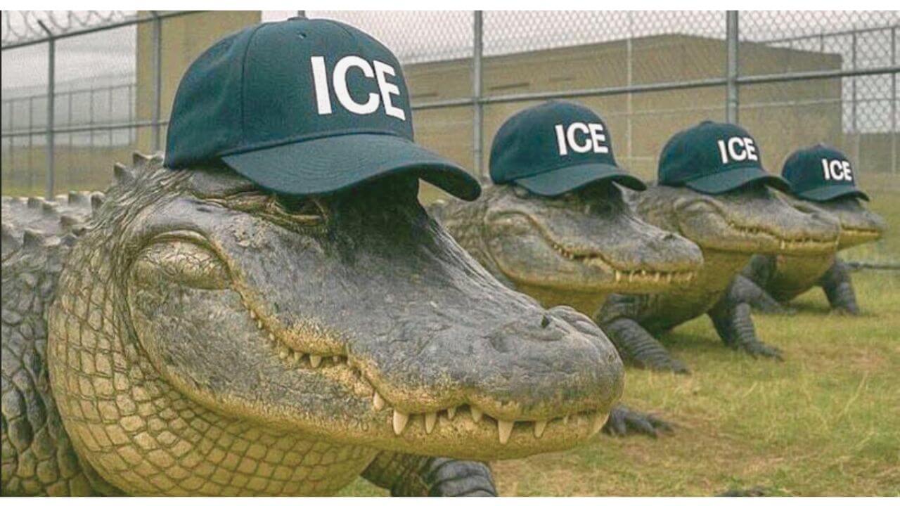 Florida prison surrounded by crocodiles
